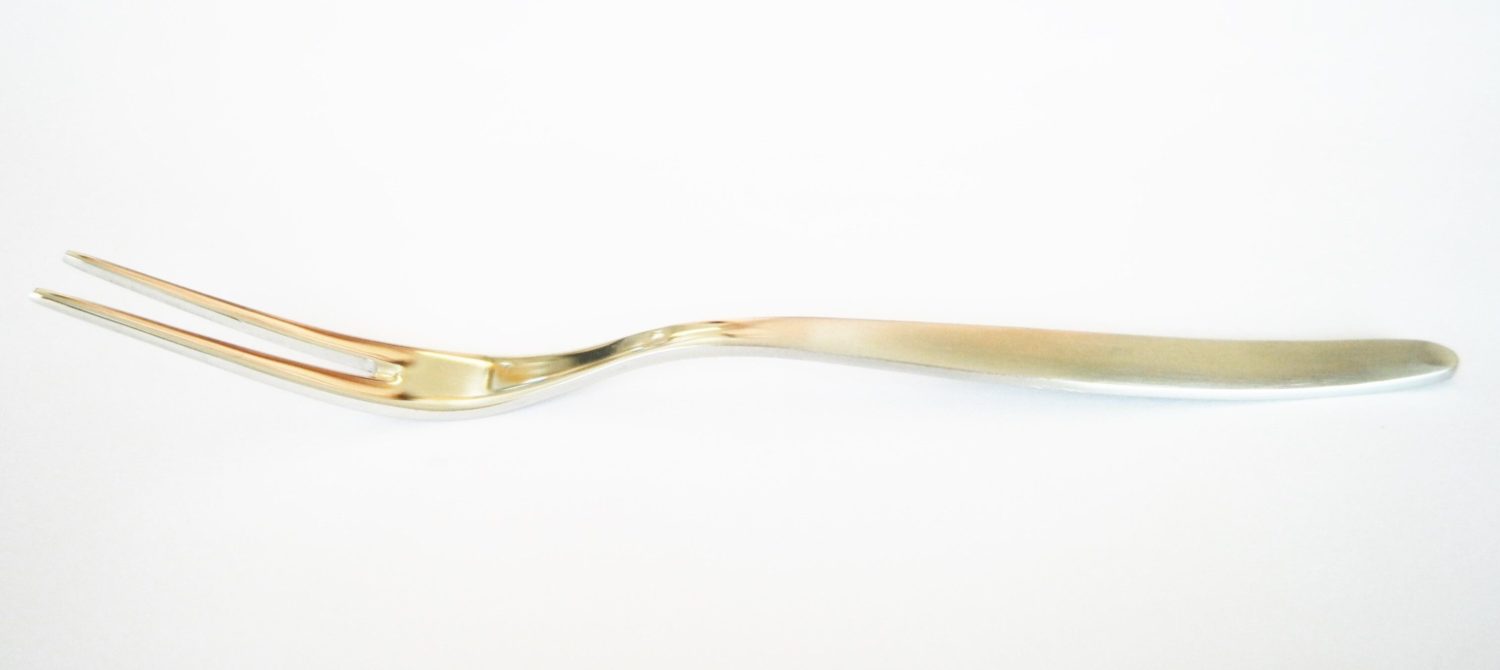 Schneckengabel, Schneckenbesteck, WeinbergschneckenBesteck, 2 Zinken