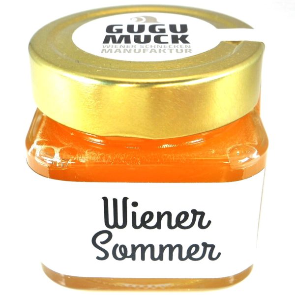 Wiener Sommer Honig von Gugumuck Wiener Schnecken-Manufaktur. Wiener Blütenhonig aus biologischer Betriebsweise vom Gugumuck-Hof. Cremig gerührt. Die Fotos zeigen einige Varianten süßer Schnecken-Gerichte.