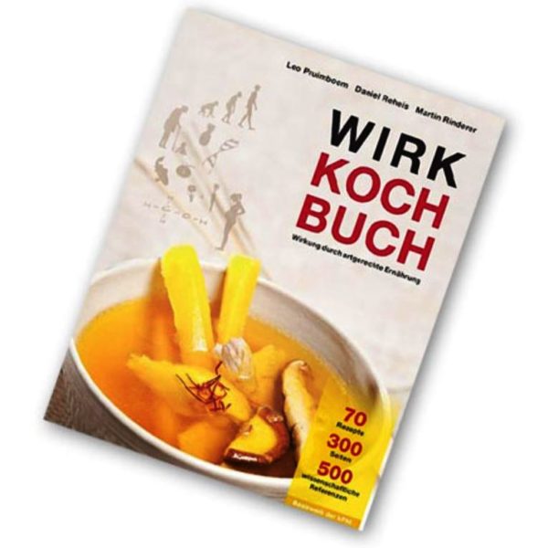 Wirkkochbuch, Kochbuch. Das Wirkkochbuch beschäftigt sich mit der artgerechten Ernährung für Gesundheit und gegen die Ursache für gesundheitliche Probleme. Über 70 Rezepte.